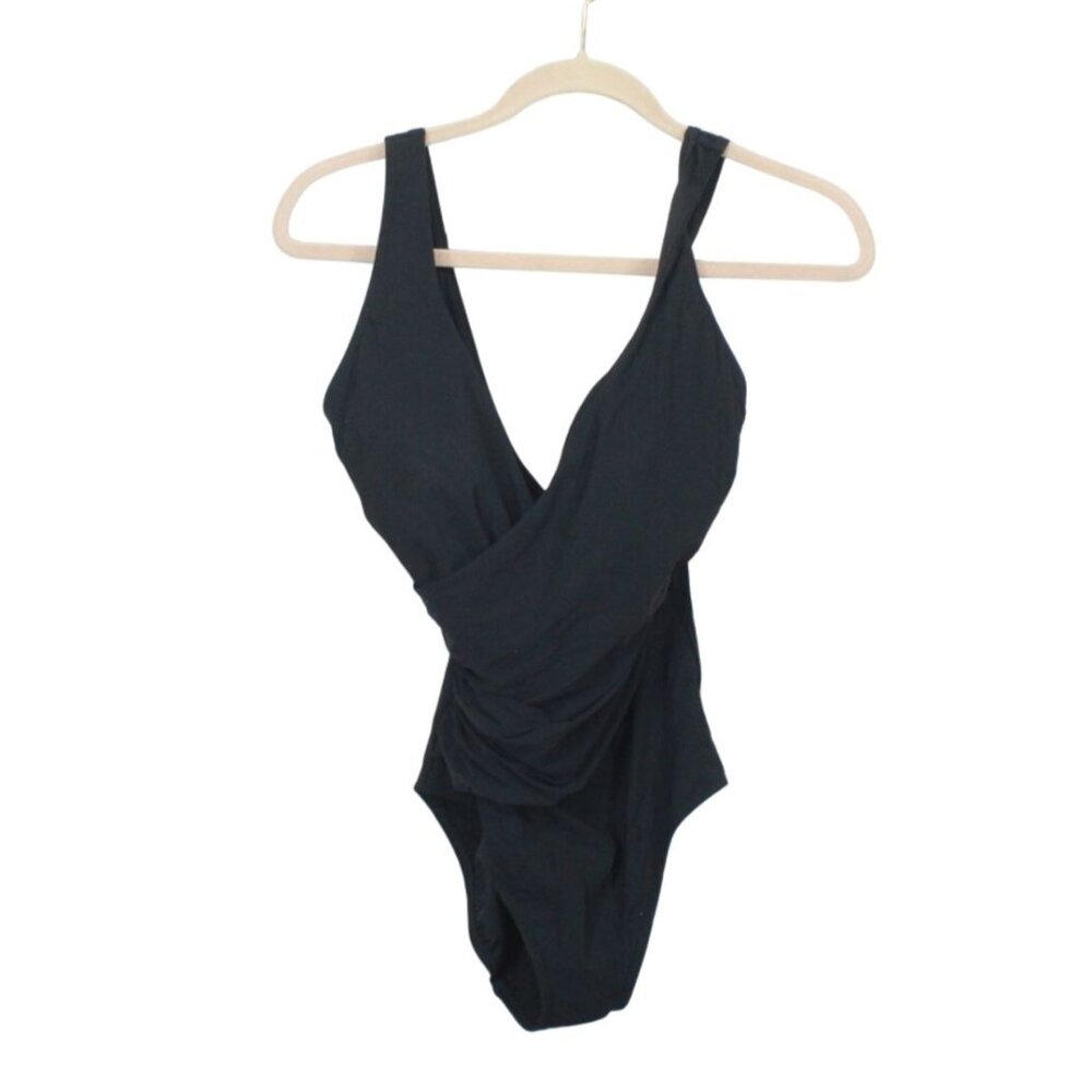 LL Bean Shaping Swimwear Tanksuit Black Size 8